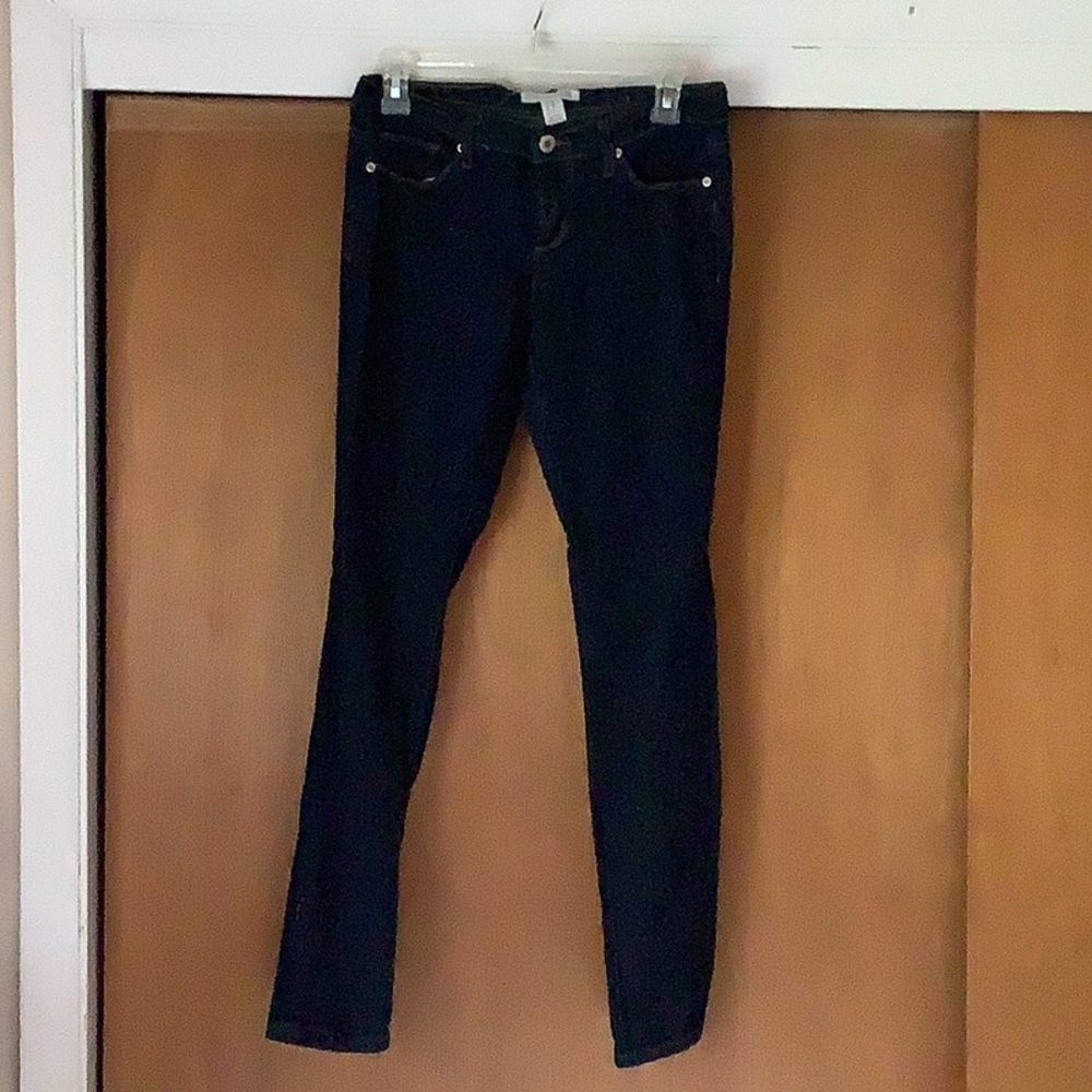 Forever 21 Dark Denim Skinny Stretch Jeans